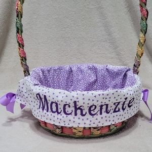 Custom Personalized Easter Basket Liner